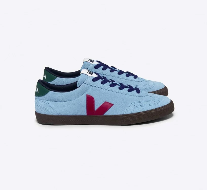 Tênis VEJA Feminino Volley Suede Aqua Marsala Eagle VEJA - VERT Oficial