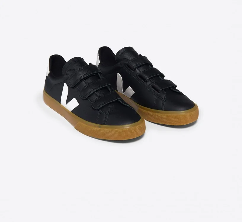 Tênis VEJA Masculino Recife Couro Preto Branco VEJA - VERT Oficial 2