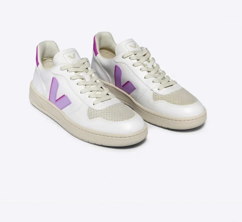Tênis VEJA Feminino V-10 Cwl Branco Orchid Ultraviolet VEJA - VERT Oficial 2