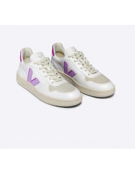 Tênis VEJA Feminino V-10 Cwl Branco Orchid Ultraviolet VEJA - VERT Oficial