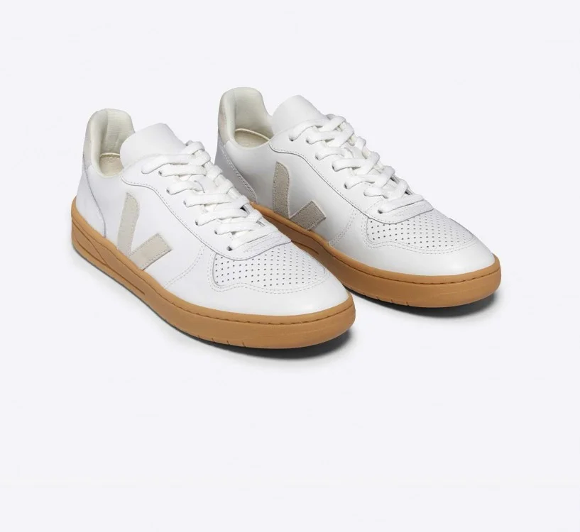 Tênis VEJA Feminino V-10 Couro Branco Natural VEJA - VERT Oficial 2