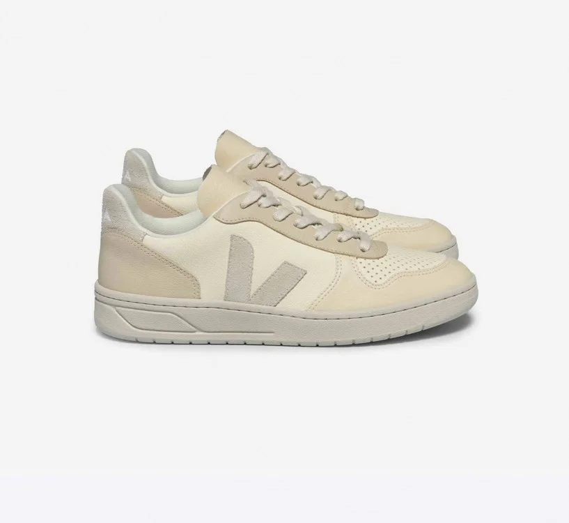 Tênis VEJA Feminino V-10 Couro Multico Cashew Pierre VEJA - VERT Oficial