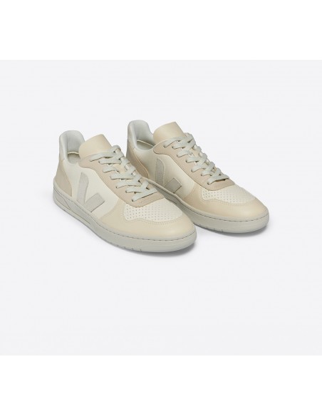 Tênis VEJA Masculino V-10 Couro Multico Cashew Pierre VEJA - VERT Oficial