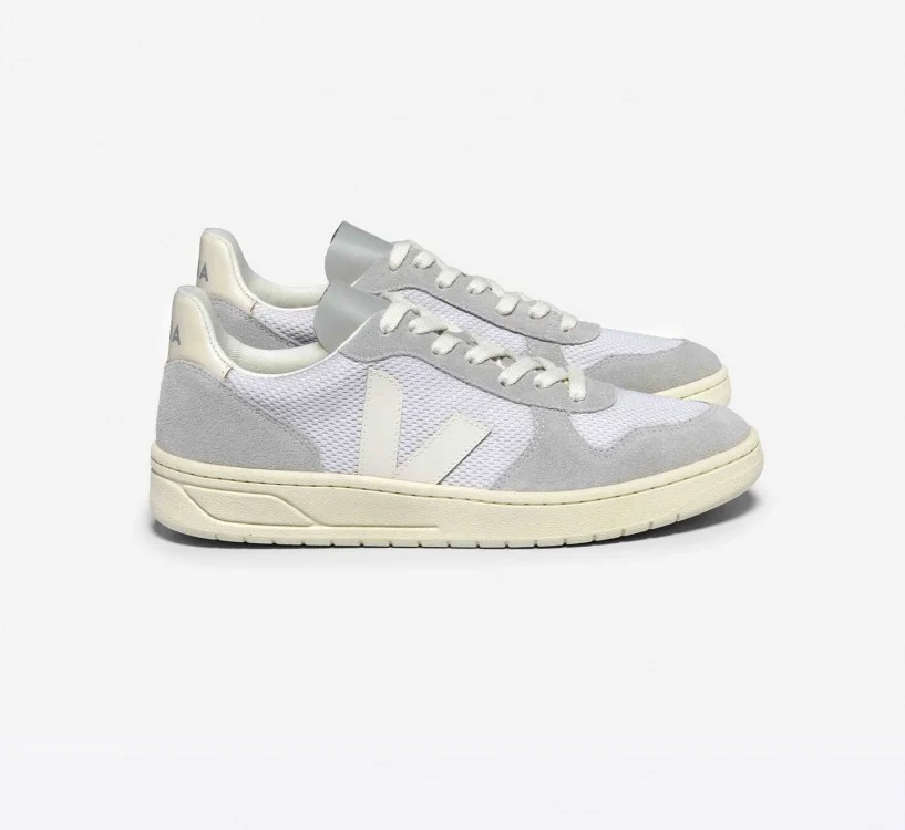 Tênis VEJA Feminino V-10 Alveomesh Light Grey Pierre VEJA - VERT Oficial