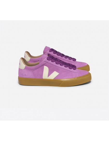 Tênis VEJA Feminino Campo Bold Suede Mulberry Pierre VEJA - VERT Oficial