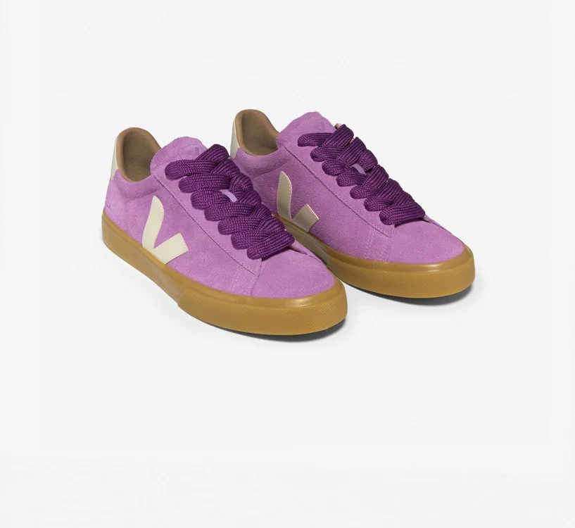 Tênis VEJA Feminino Campo Bold Suede Mulberry Pierre VEJA - VERT Oficial 2