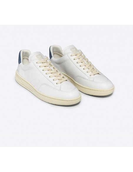 Tênis VEJA Feminino V-12 Stitch Couro Branco California VEJA - VERT Oficial