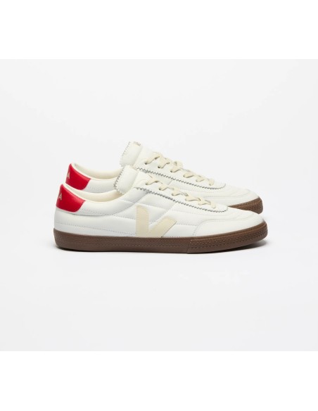 Tênis VEJA Feminino Panenka Couro Branco Pierre Pekin Bark VEJA - VERT Oficial