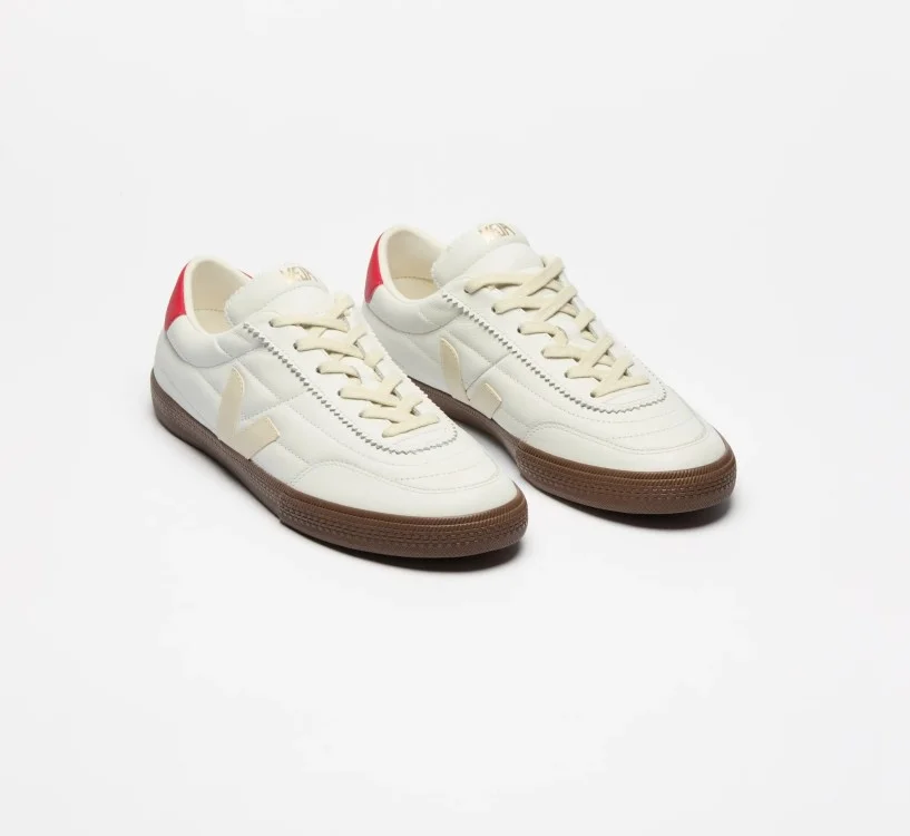 Tênis VEJA Feminino Panenka Couro Branco Pierre Pekin Bark VEJA - VERT Oficial 2