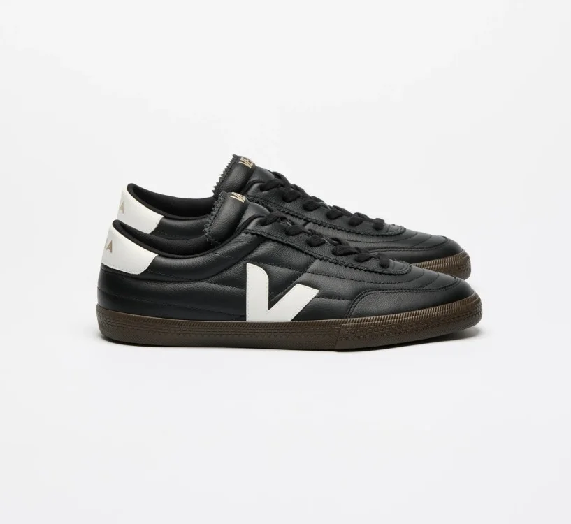 Tênis VEJA Feminino Panenka Couro Preto Branco VEJA - VERT Oficial