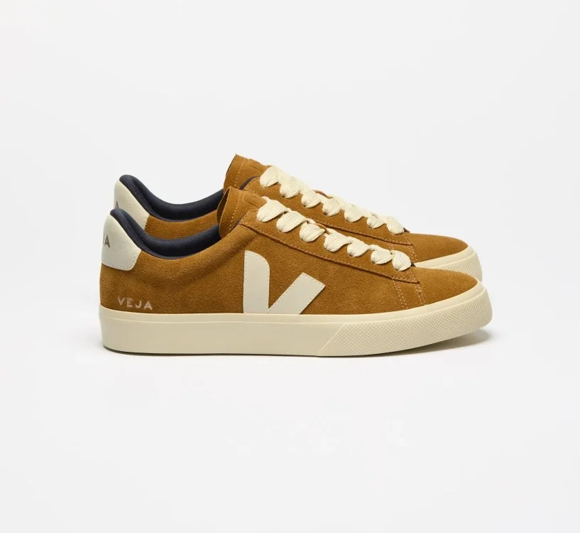 Tênis VEJA Masculino Campo Bold Suede Camel Pierre VEJA - VERT Oficial