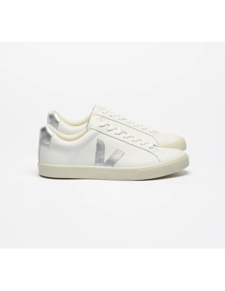 Tênis VEJA Feminino Esplar Couro Branco Silver VEJA - VERT Oficial