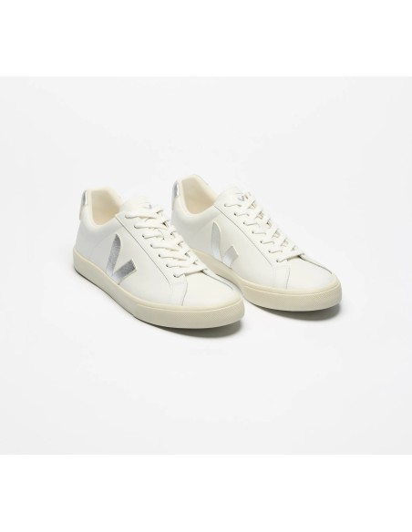 Tênis VEJA Feminino Esplar Couro Branco Silver VEJA - VERT Oficial
