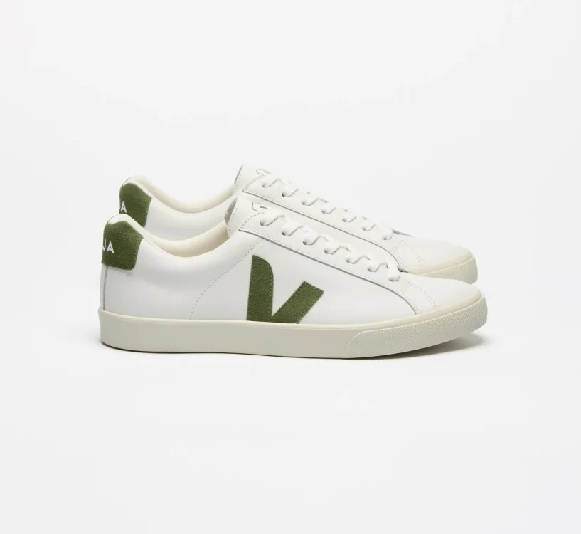 Tênis VEJA Feminino Esplar Couro Branco Kiwi VEJA - VERT Oficial