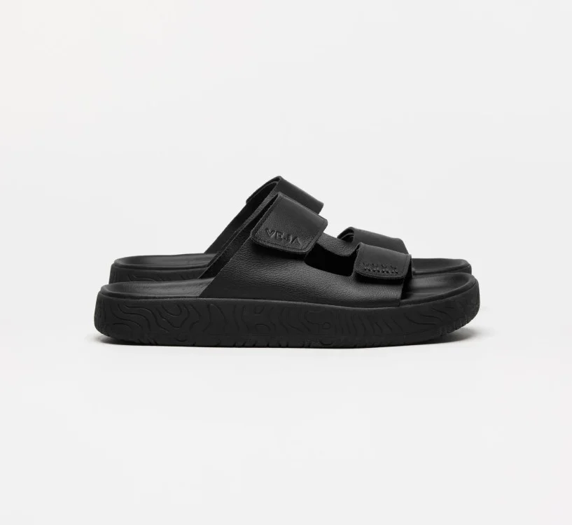 Sandália VEJA Masculino Etna Couro Preto VEJA - VERT Oficial