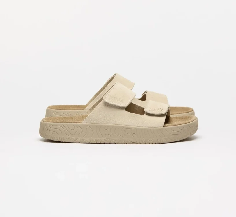 Sandália VEJA Feminino Etna Suede Pierre Almond VEJA - VERT Oficial