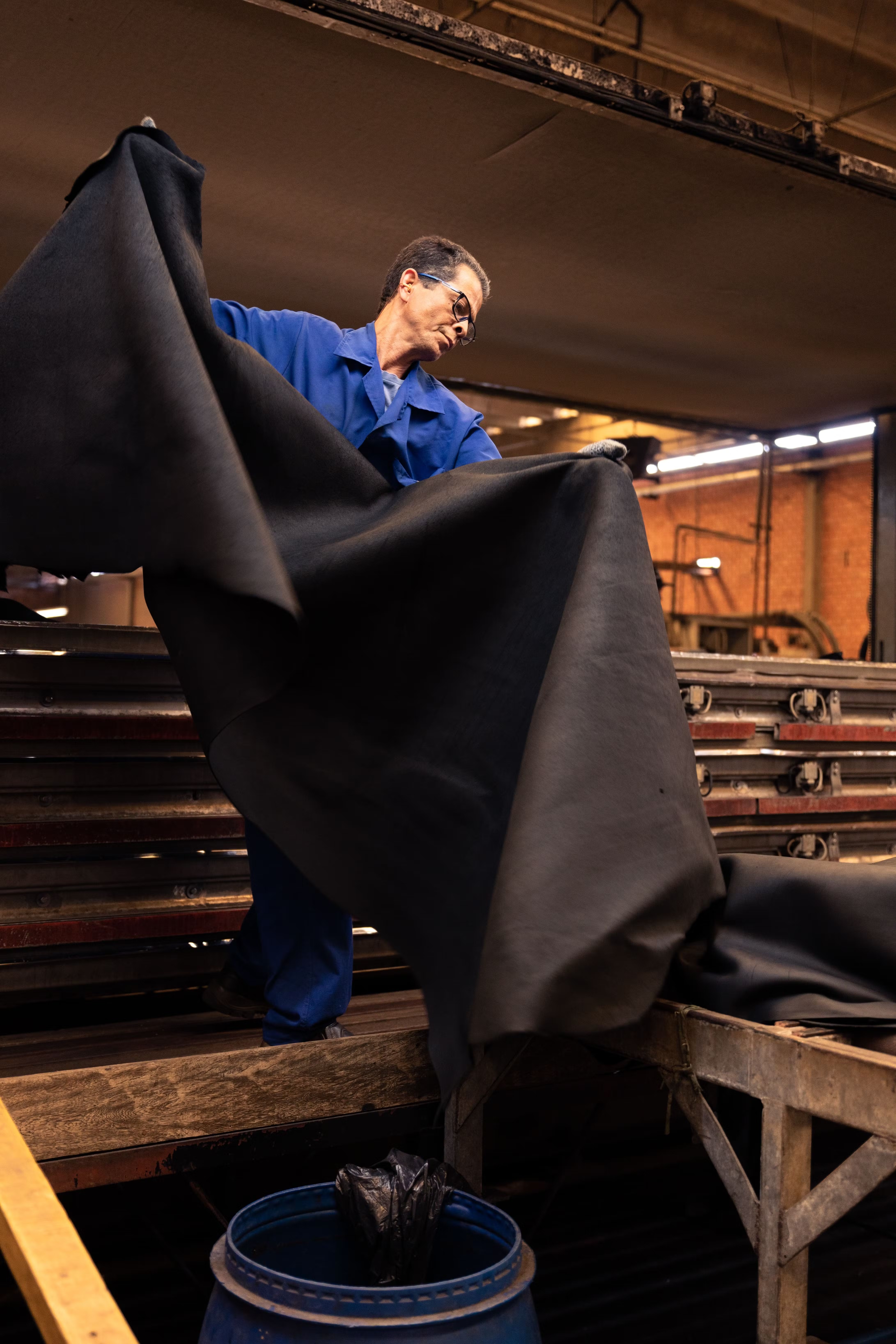 Fábrica de couro no Brasil em 2018